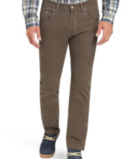 Pioneer lengte maat stretch jeans taupe structuur