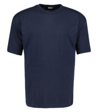 Adamo lengte maat ronde hals t-shirt donkerblauw extra lang