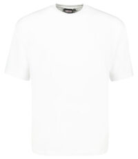 Adamo lengte maat ronde hals t-shirt wit extra lang
