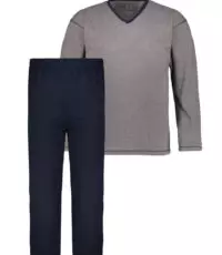 Ceceba grote maat pyjama grijs v-hals