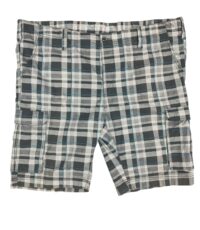 Het Broekenpaleis korte broek grijs wit en blauwe ruit