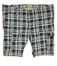 Het Broekenpaleis korte broek lichtblauw geel en blauwe ruit