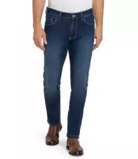 Pioneer lengte maat stretch jeans darkblue light used Eric