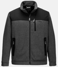 Blue Wave lengte maat fleece jack donkergrijs
