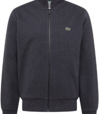 Lacoste grote maat sweatvest donkergrijs