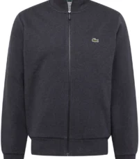 Lacoste grote maat sweatvest donkergrijs