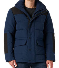 Wrangler winter parka jack donkerblauw