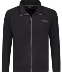 Adamo grote maat fleece vest zwart