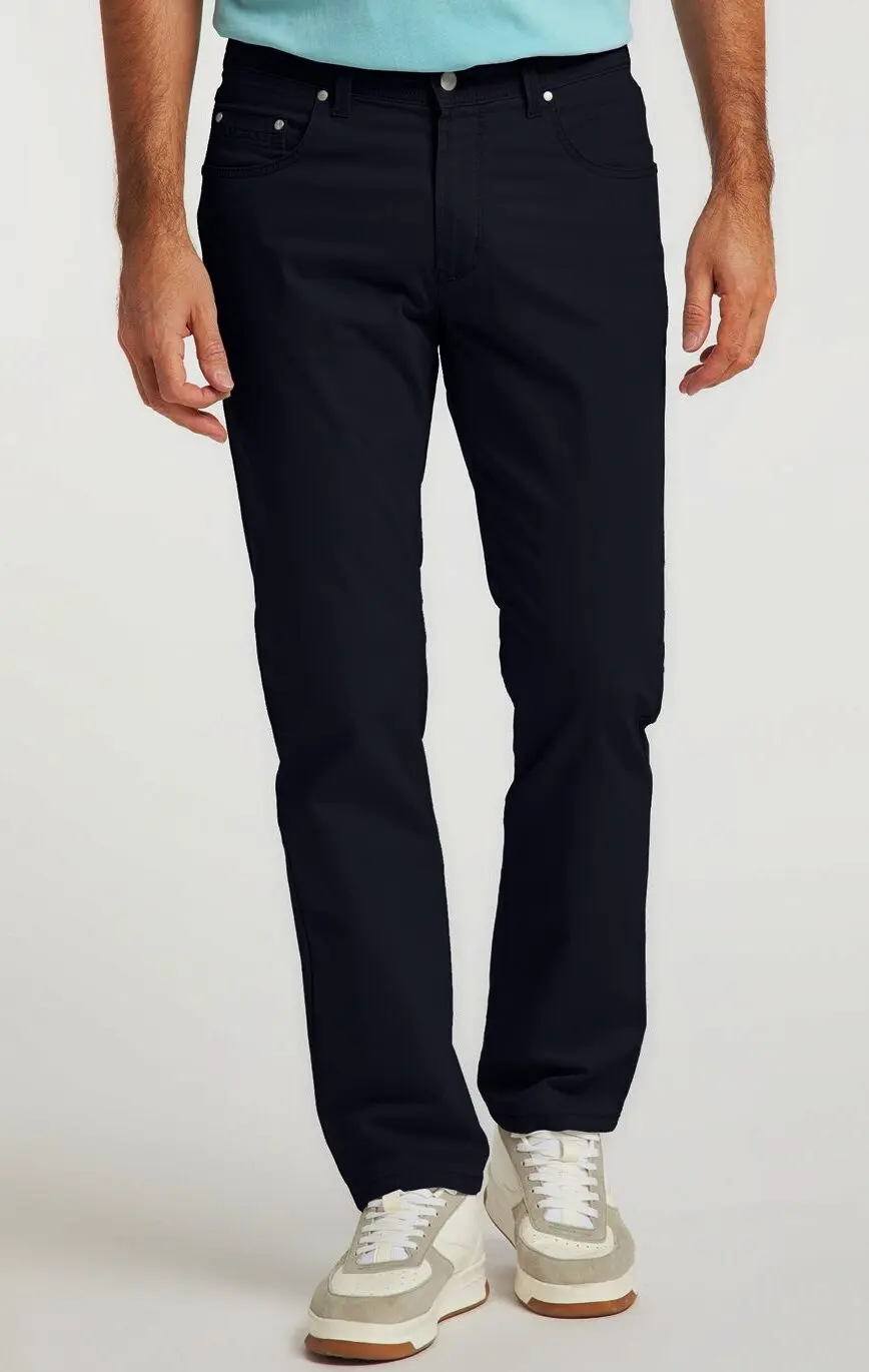 Pioneer grote maat casual stretch jeans zwart model Peter Pioneer grote maat casual stretch jeans zwart model Peter