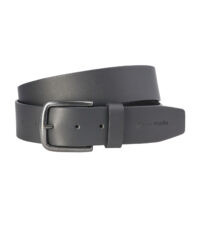 Pierre Cardin lederen extra lange riem 4cm breed zwart met zwarte gesp