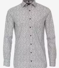 Casa Moda overhemd lange mouw grote maat blauw en rood fietsen