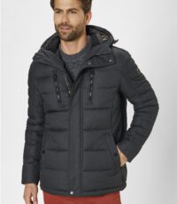 Redpoint grote maat parka winterjas donkergrijs met capuchon