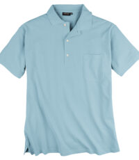 Redfield grote maat poloshirt korte mouw uni lichtblauw