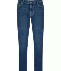 Hattric grote maat stretch jeans stonewashed blauw