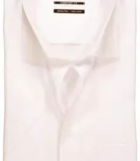 Marvelis overhemd grote maat korte mouw ecru strijkvrij