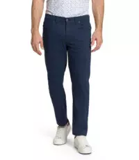 Pioneer grote maat casual stretch jeans donkerblauw structuurtje model Thomas