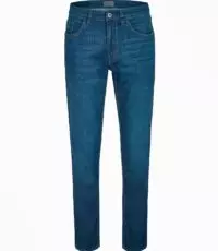 Hattric grote maat stretch jeans stonewashed blauw jogg jeans