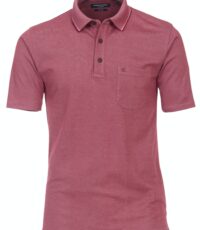 Casa Moda grote maat poloshirt fuchsia gemêleerd