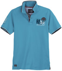 Redfield grote maat poloshirt korte mouw blauw Ocean Sailing