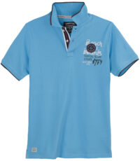 Redfield grote maat poloshirt korte mouw blauw beach & boards