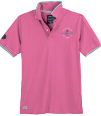 Redfield grote maat poloshirt korte mouw roze big wave surfing