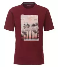 Casa Moda t-shirt grote maat donkerrood Florida Key West