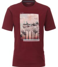 Casa Moda t-shirt grote maat donkerrood Florida Key West