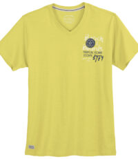 Redfield t-shirt grote maat v-hals geel Beach & Boards