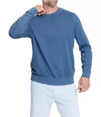 Pioneer grote maat ronde hals sweater blauw