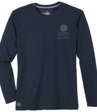 Redfield t-shirt lange mouw grote maat blauw Nautical Spirit