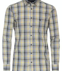 Casa Moda grote maat overhemd lange mouw gekleurd ruitje button down