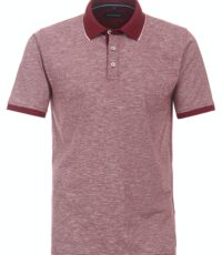 Casa Moda grote maat poloshirt rood gemêleerd