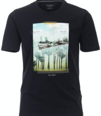 Casa Moda t-shirt grote maat donkerblauw Florida Key West
