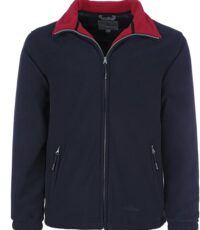 Grote maat fleece jack donkerblauw model Knut