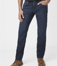 Paddock's lengte maat stretch jeans stone washed blue moustache