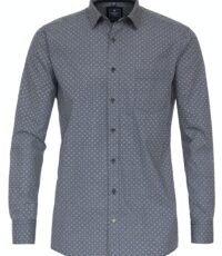 Redmond overhemd grote maat lange mouw blauw en groen fantasie patroon