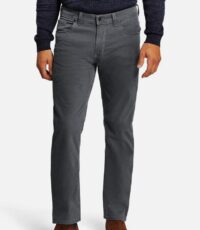 Pioneer grote maat stretch jeans donkergrijs model Peter