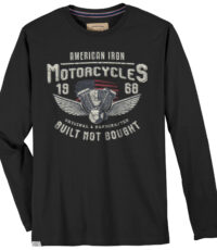Redfield t-shirt lange mouw grote maat zwart American Iron