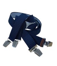 Extra lange bretels donkerblauw pin point