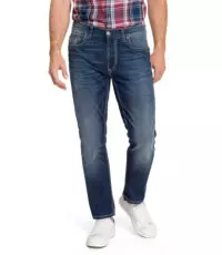 Pioneer lengte maat stretch jeans darkblue light used