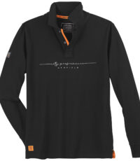 Redfield grote maat poloshirt lange mouw zwart City Performance