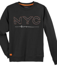 Redfield grote maat ronde hals sweater zwart NYC