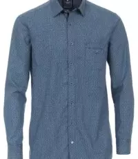 Redmond grote maat overhemd lange mouw blauw fantasie design