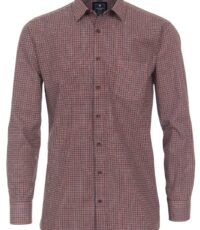 Redmond grote maat overhemd lange mouw blauw rood design