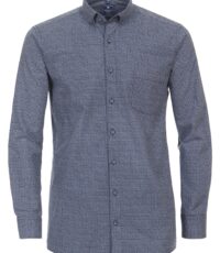Redmond overhemd grote maat lange mouw blauw button down