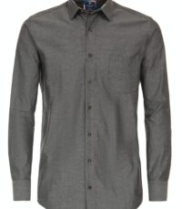 Redmond overhemd lange mouw grijs button down