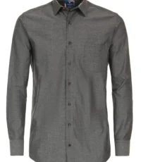 Redmond overhemd lange mouw grijs button down