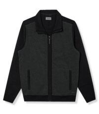 Pierre Cardin grote maat vest donkergrijs en zwart met zijzakken