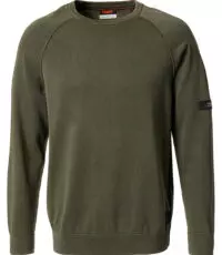 Pioneer grote maat ronde hals trui groen