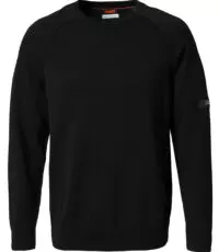 Pioneer grote maat ronde hals trui zwart